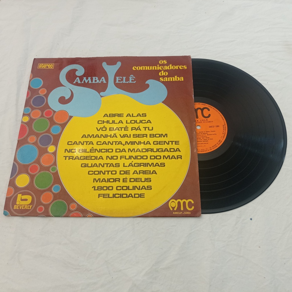 Lp Os Comunicadores Do Samba - Samba Lelê - Ano: 1974