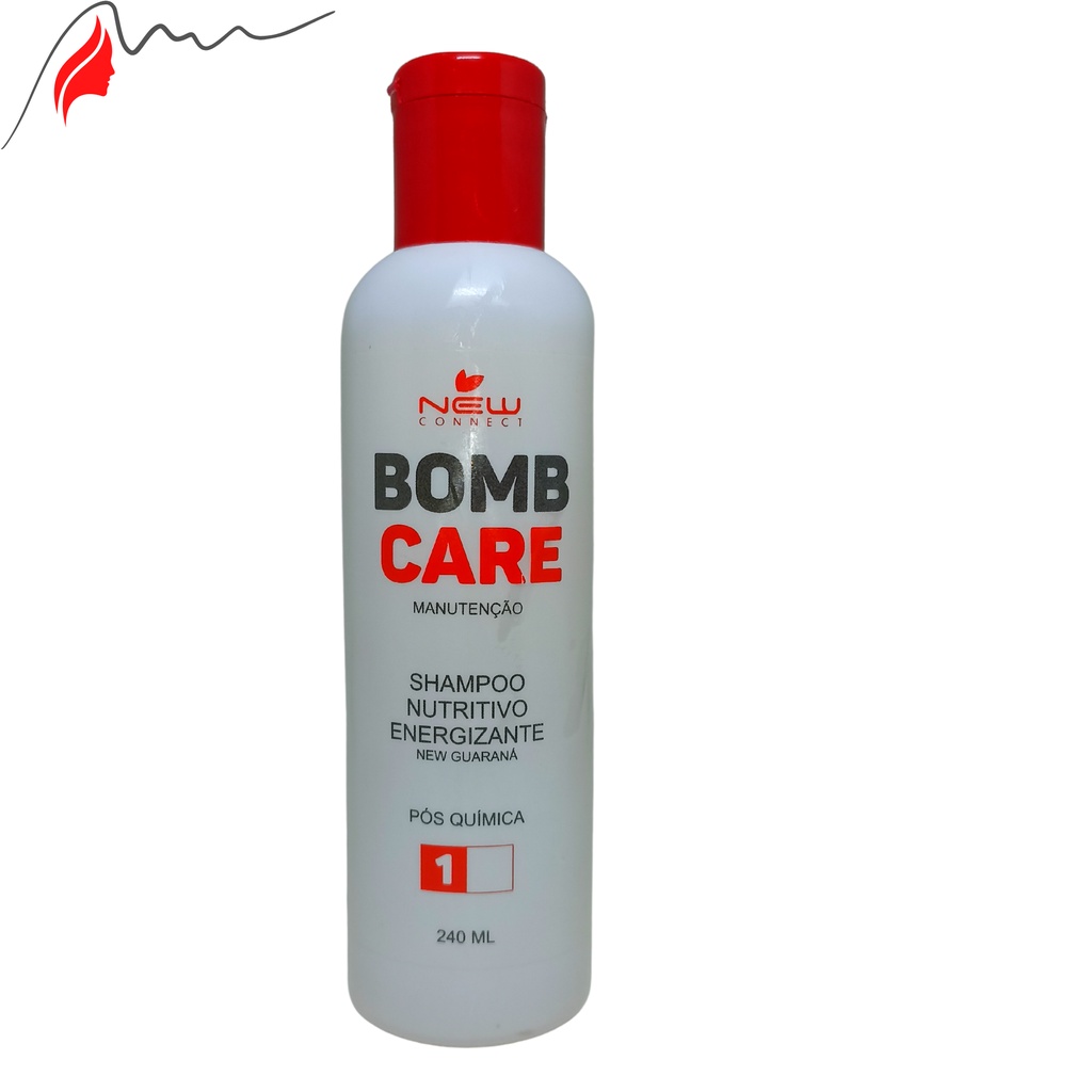 Shampoo Bomb Care Para Cabelos Danificados e Ressecados, Limpa Hidrata e Restaura