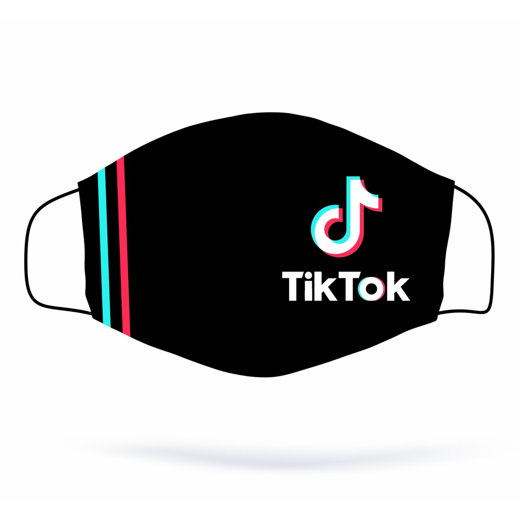 Mascara Tik Tok 3 camadas Infantil e Adulto Personalizada