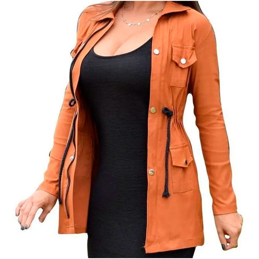 Sobretudo Feminino Parka Casaco Inverno