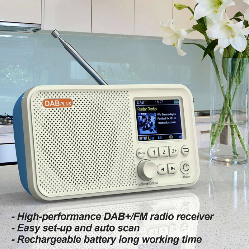 Pure Elan e3 portátil DAB radio azul 