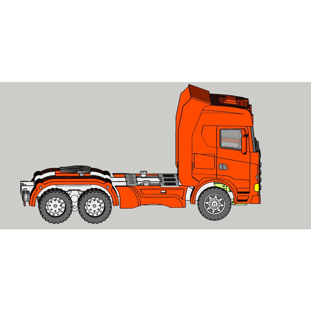 Miniatura Do Caminhão Scania R500 Em Mdf Escala 1/14
