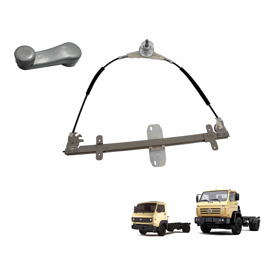 Máquina Elevador Reguladora Vidro Motorista Caminhão VW 8120 8150 8160 Delivery 13180 15180 24220