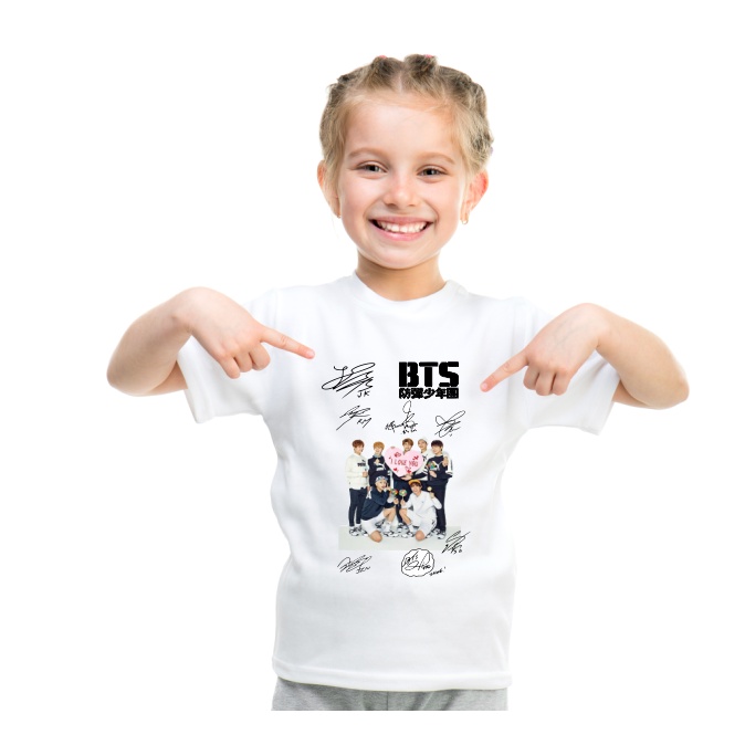 Camisa Camiseta Bts Personalizada Infantil Juvenil | Shopee Brasil