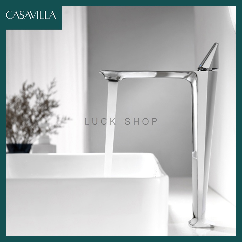 Torneira Lavatório Bico Reto de Banheiro Designer Luxo / Alta Quente e Fria / montado pia latão Torneira em Oferta na Shopee