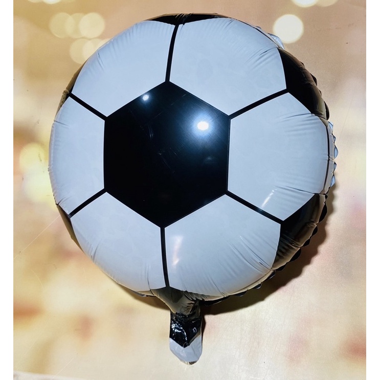 balão bola festa futebol 45 centímetros branca e preta - Home & Living
