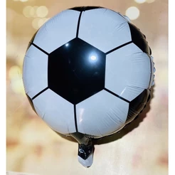 balão bola festa futebol 45 centímetros branca e preta (CHOCO)