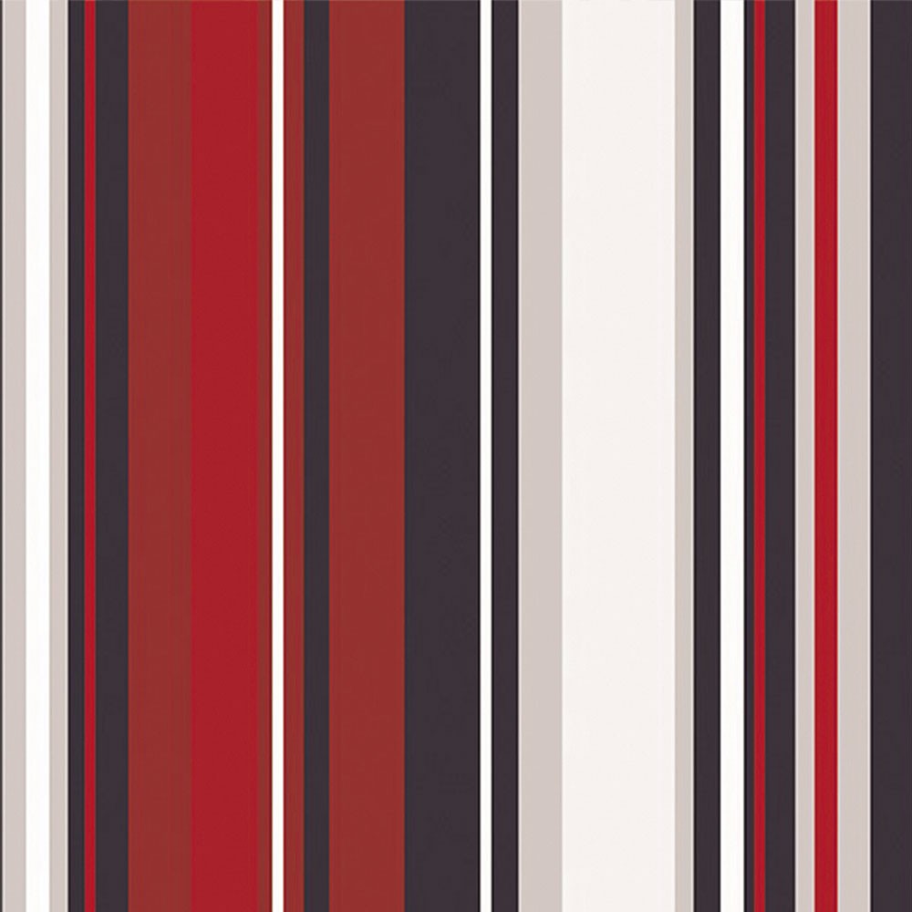 Papel de parede listrado vermelho preto e branco Para Quartos e Sala em Oferta na Shopee