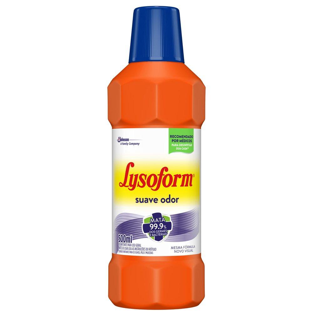 Detalhes do Kit 4 Desinfetante Lysoform Uso Geral Suave Odor 500ml