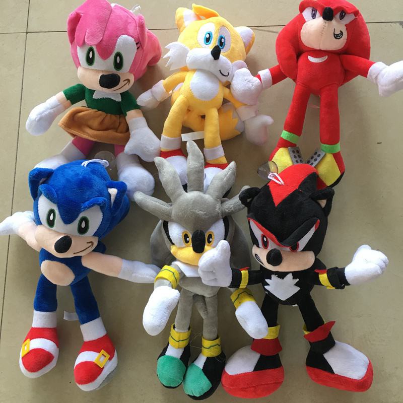 Boneco Pelucia Sonic Sega Musical 28cm
