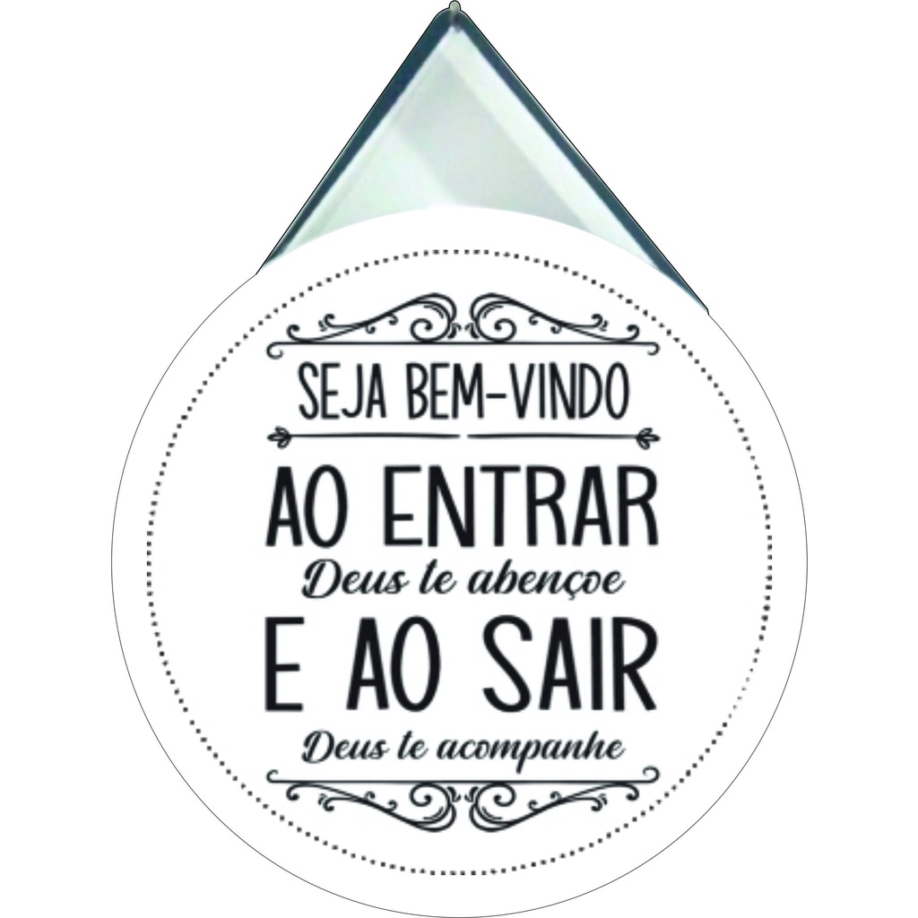 Placa Decorativa - Seja Bem Vindo Ao Entrar em Oferta na Shopee