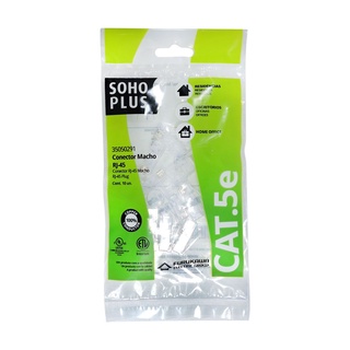 10 Conectores Macho Plug RJ45 Cat5e Soho Plus - Furukawa