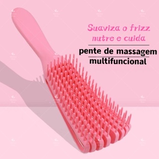 Pente De Cabelo Escova Polvo Massagem