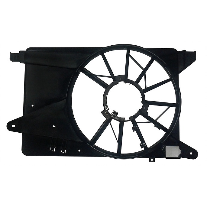 DEFLETOR VENTOINHA RADIADOR CORSA E MONTANA COM AR 1,4 1.8 2005 2006 2007 2008 POTENCIA 275W