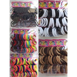 KiT 72 Elástico Rabico Para Cabelo Tipo Pacote