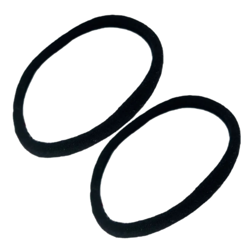 2 Elastico Faixa De Cabelo Masculina Beckham Afro Puff Preta