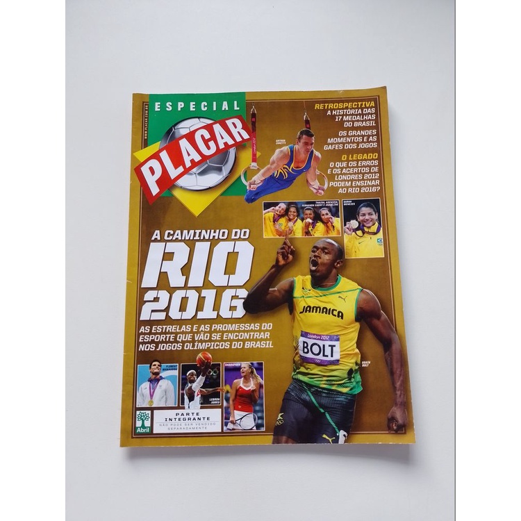 Revista Placar Espacial A Caminho Do Rio 2016 Usain S777