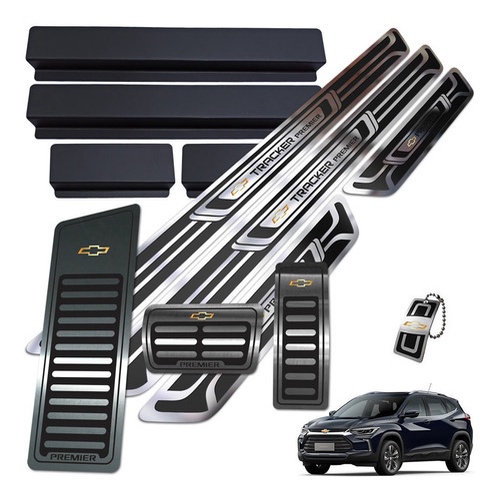 Soleiras E Pedaleiras Ar Inox Tracker Premier 2021 + Brinde