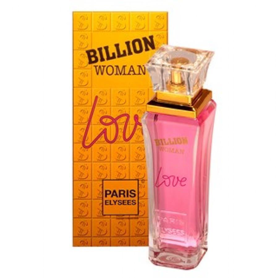 Perfume Original Billion Woman Love Paris Elysees Perfume Feminino de 100 Ml