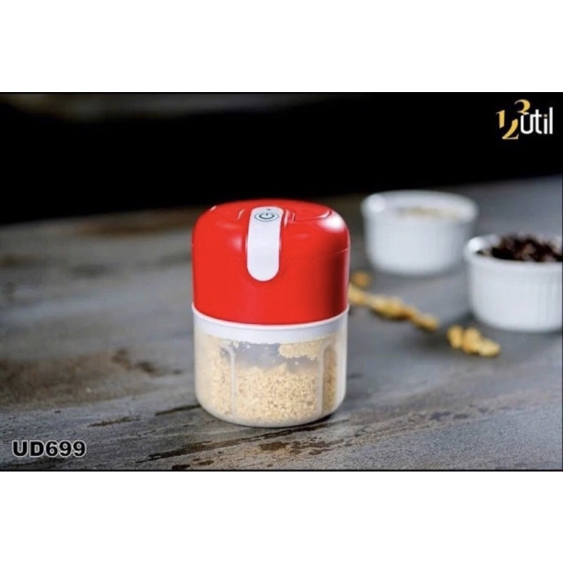 Mini Processador 123 Útil Alimentos Eletrico 250 Ml 3 Laminas