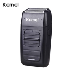 Kemei KM-1102 Barbeador Elétrico Duas Lâminas De Folha De Metal Moving Através Multifuncional Forte Para Homens
