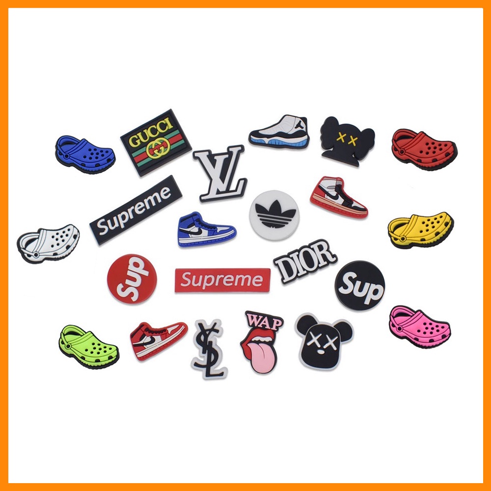 DIDOU PVC Sapato Encantos Acessórios Marcas Decoração Sapatos Fivelas Para Tamanco Sandálias Pino Presentes De Aniversár