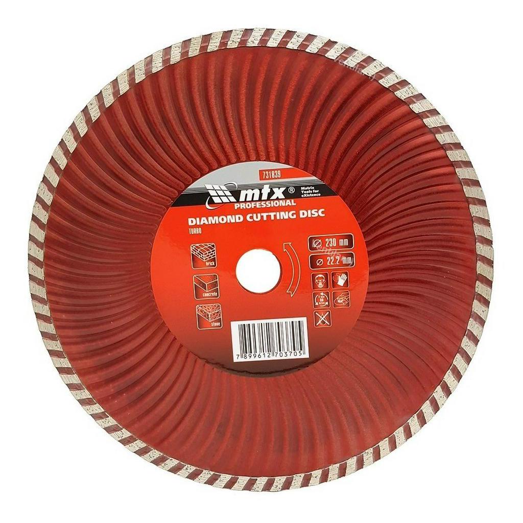10 Disco Corte Diamantado Turbo 9 Polegadas 230x22mm Esmerilhadeira