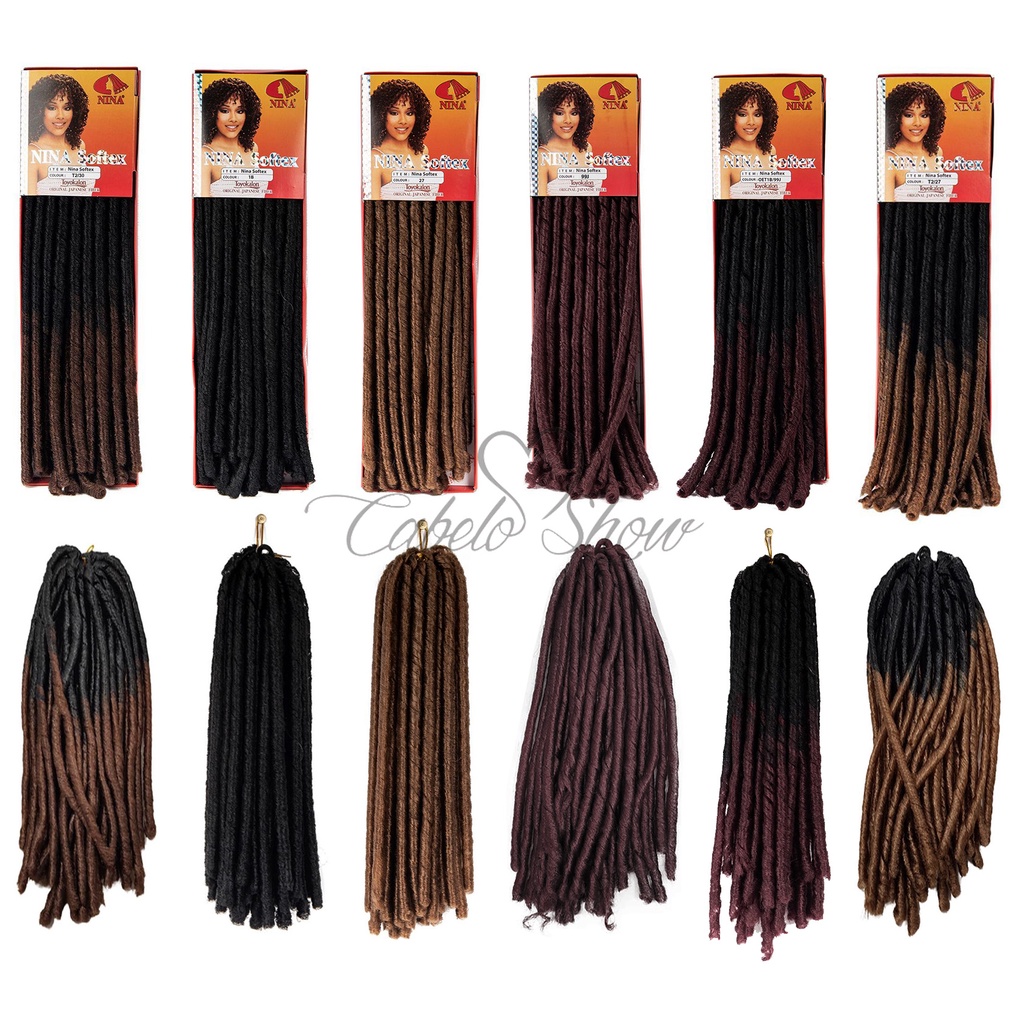 Nina Softex Cabelo Cacheado Dread Original ( Varias Cores ) em Oferta na Shopee