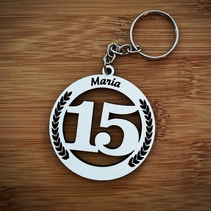 Kit de Chaveiros Aniversário 15 Anos Brinde Aniversário Infantil em MDF