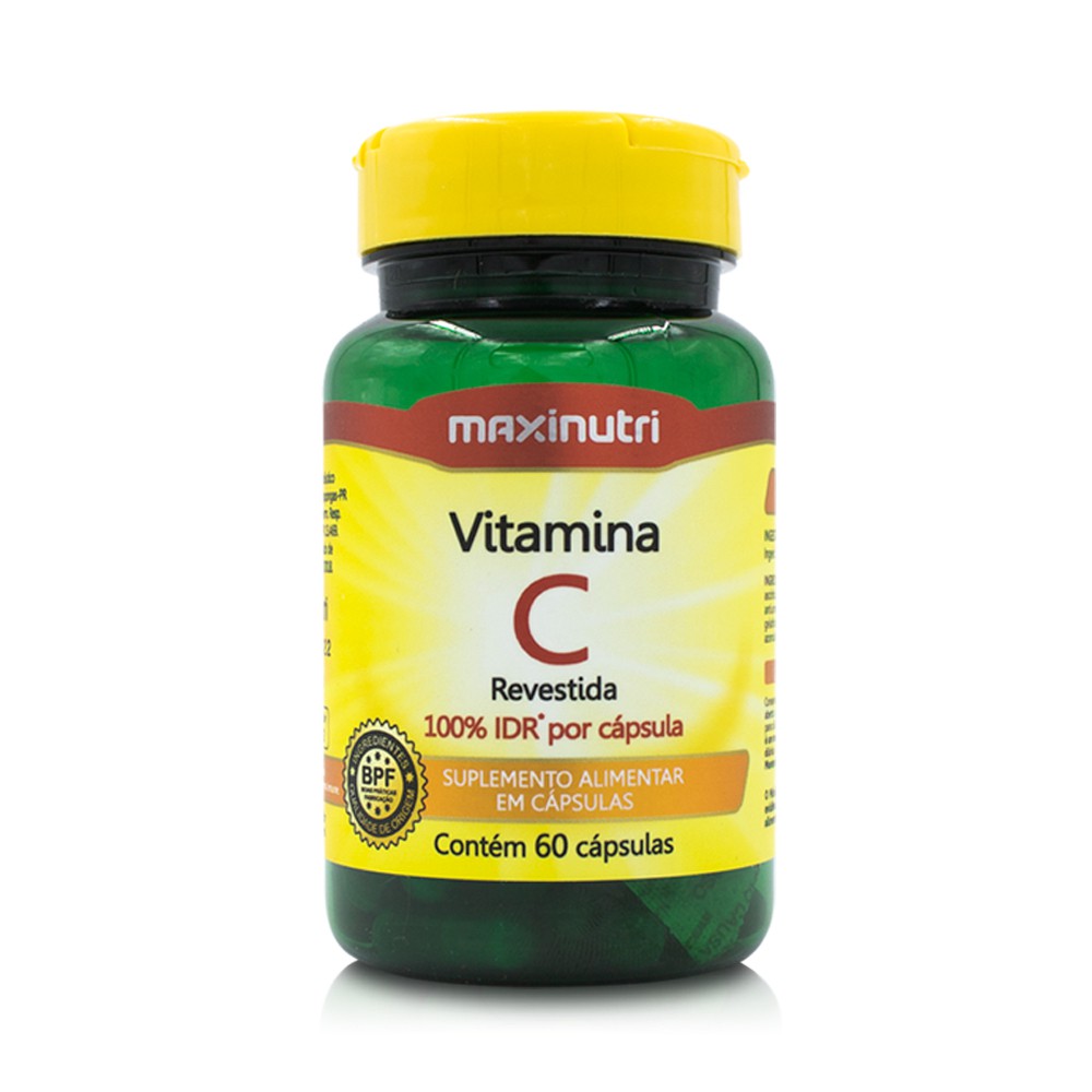 Suplemento Alimentar Vitamina C Revestida Sistema Imune Antioxidante Combate Envelhecimento