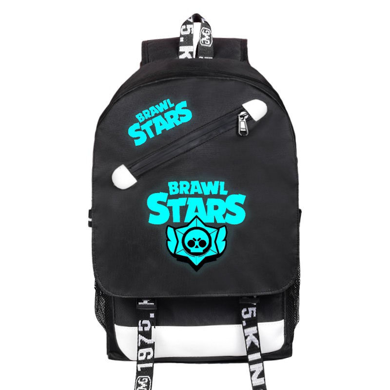 Mochila Escolar Escolar Estampa Estrelas Brawl Shopee Brasil - mochila do brawl stars para comprar