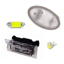Kit Lanterna Teto + Lanterna Placa Com Lampadas Led Celta Prisma 2001 2002 2003 2004 2005 2006
