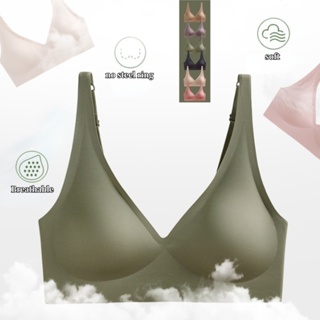 Soutien Gelatinoso Japonês Roupa Íntima De Látex Esportiva De Ioga Feminina Sem Anel De Aço Reunido Sutiã Feminino Costura em Oferta na Shopee