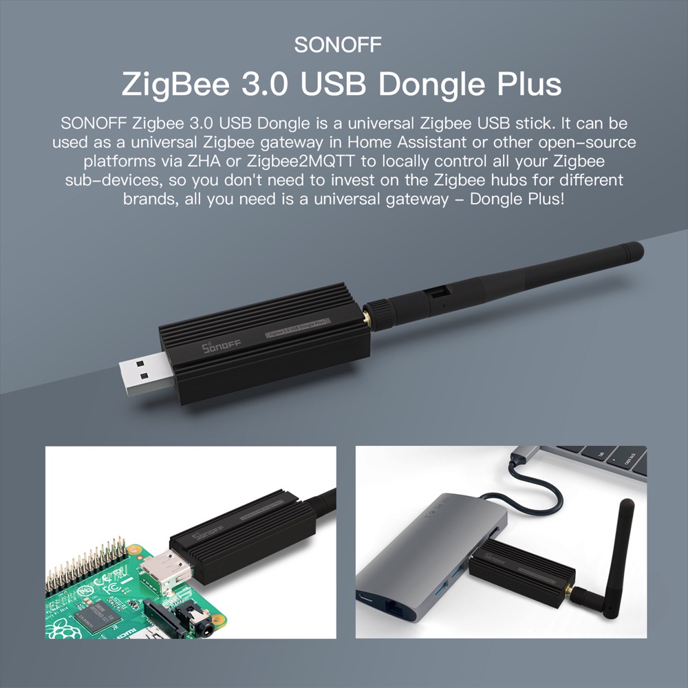 SONOFF ZB Dongle-P USB 3.0/Sem Fio/Zigbee/Analisador De Com Antena em Oferta na Shopee