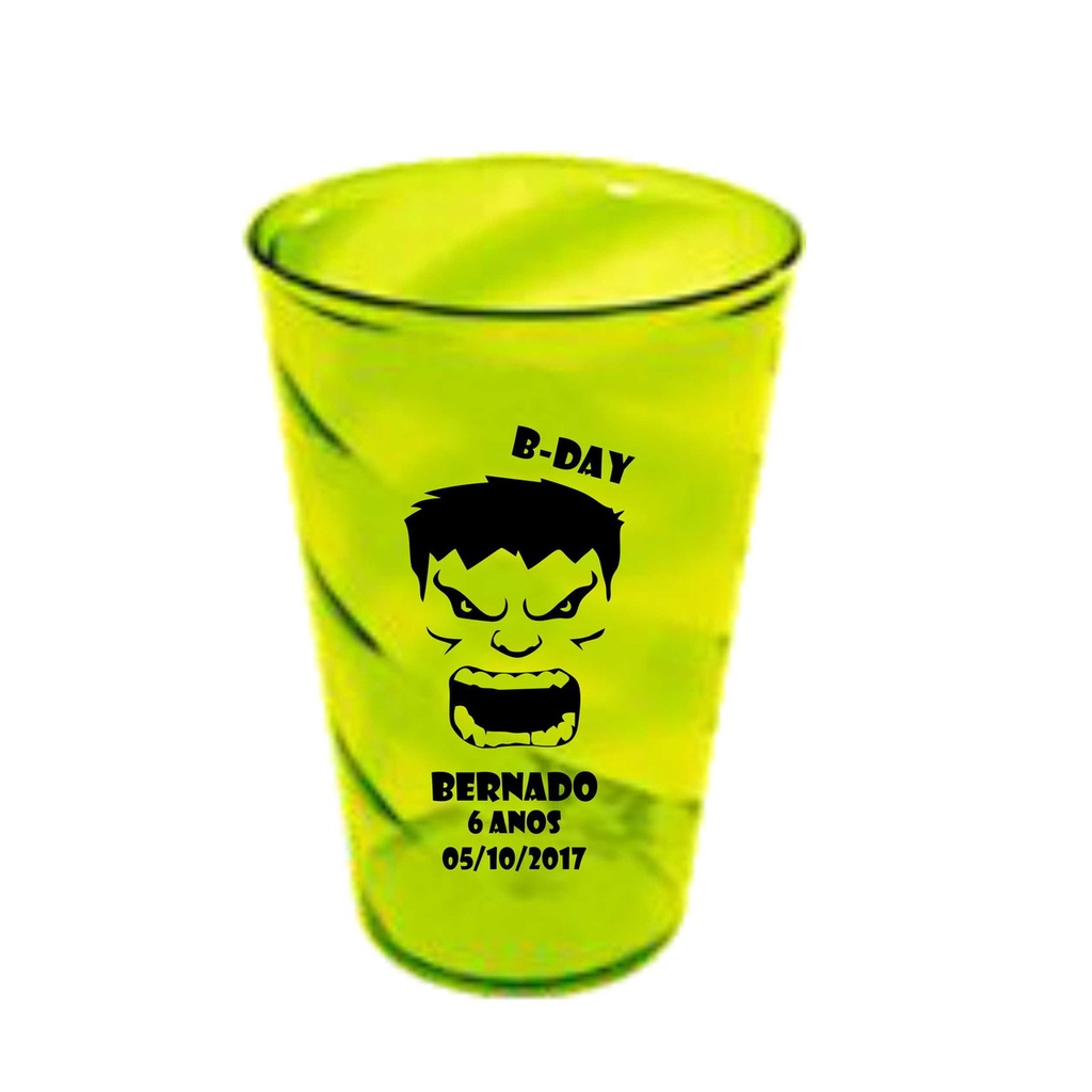 20 Copo Twister/Shake/Caldereta 500ml - Personalizado (acrílico)