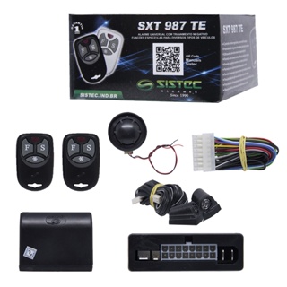 Alarme de Carros Sistec Automotivo SXT 987 TE Com 2 Controles em Oferta na Shopee