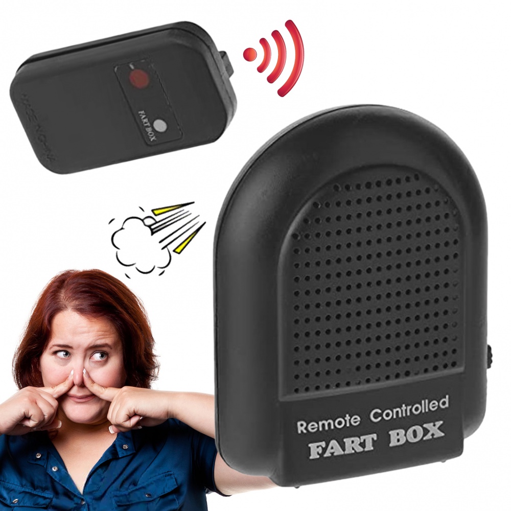 Hilimer Engraçado Brinquedos Complicados Controle Remoto Caixa De Peido Simulado Sons Bomba Sacos Máquina Festa Brincade