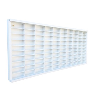 Expositor Para 100 Nichos Branco Com Acrílico 1:64