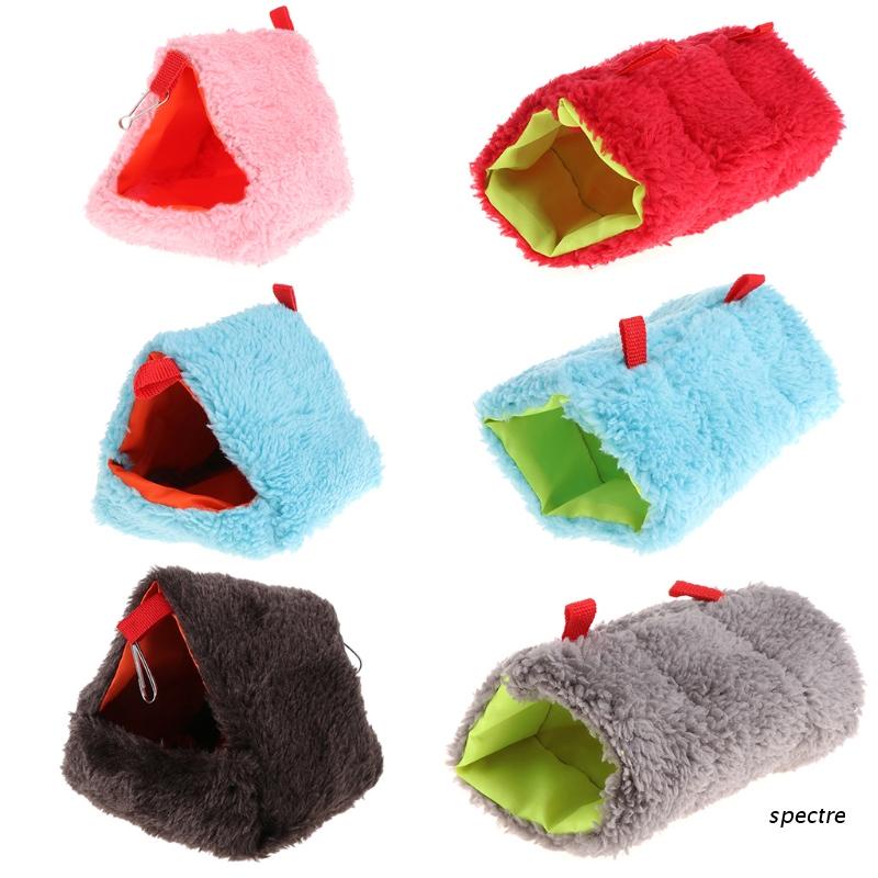 spe Hamster Ninho Cama Para Dormir Pendurado Gaiola Lã À Prova D Inverno Quente Brinquedos Balanço Multi-Função Animais Pequeno Esquiel Coelho Guíndia Produtos Do