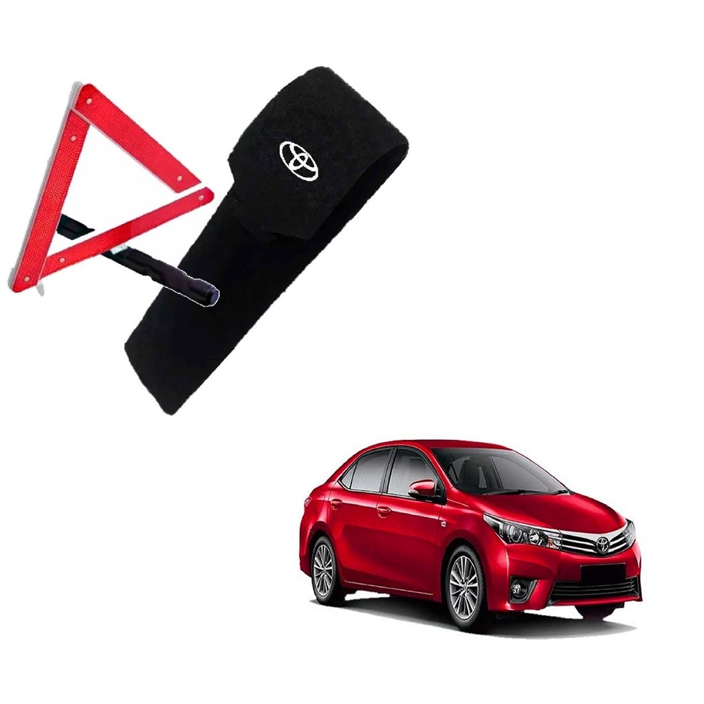 Capa Do Triangulo De Segurança Toyota Automotivo Universal Protetora Organizadora Hilux Sw4 Rav4