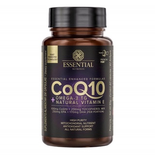 CoQ-10 + Ômega 3 + Vitamina E (60 Cápsulas) - Essential Nutrition