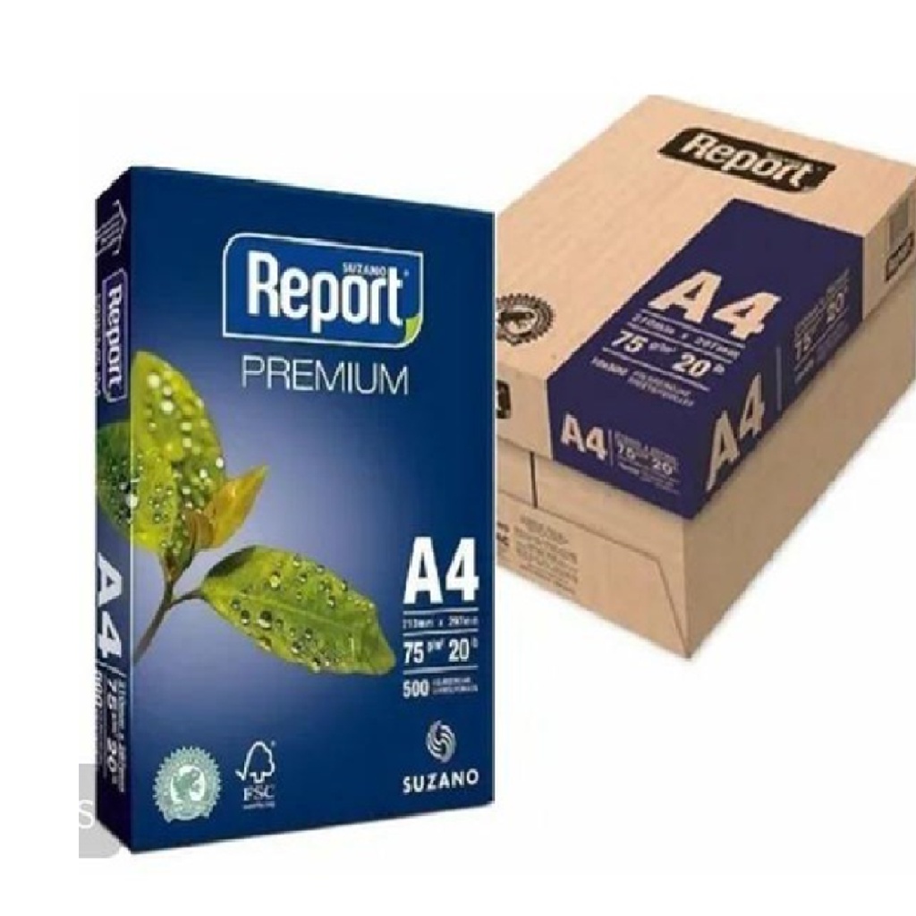 Papel Sulfite A4 210x297 75gr Resmas 500 Folhas Shopee Brasil 0209