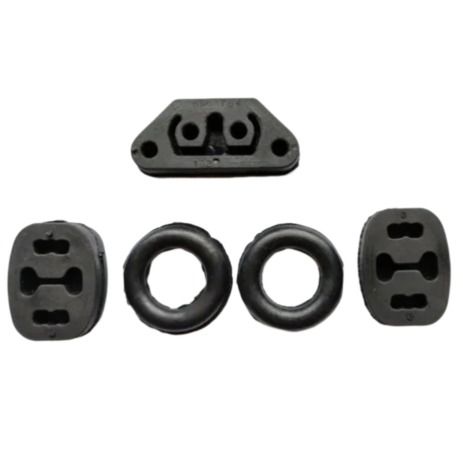 Borracha Coxim do Escapamento Fiat Uno Mille Premio Elba Fiorino 1984 A 1996 Kit 5 Peças