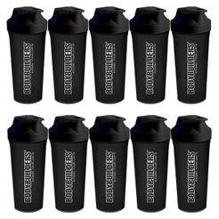 Kit 10x Coqueteleira 600ml - Shakeira Para Academia - Bodybuilders