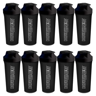 Kit 10x Coqueteleira 600ml - Shakeira Para Academia - Bodybuilders em Oferta na Shopee