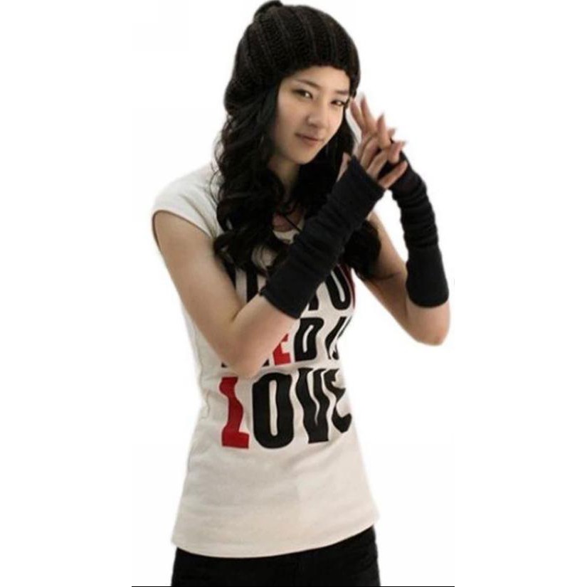 Luva sem dedo lolita Cosplay