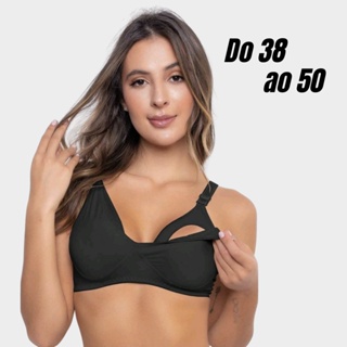 Sutiã Para Amamentação em Microfibra de Poliéster em Oferta na Shopee
