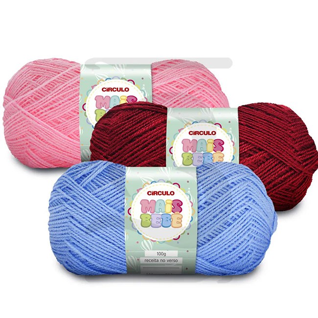 Fio Lã Mais Bebê Círculo 100g em Oferta na Shopee