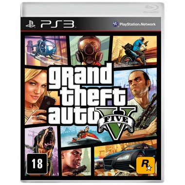 GTA 5 PS3 Usado Nota Fiscal Mídia Física