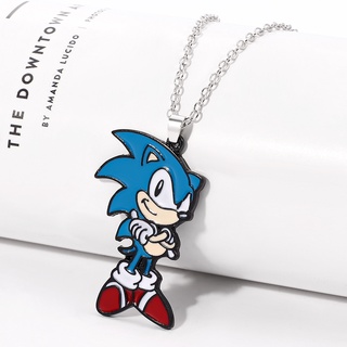 Colar Sonic Vintage Com Desenho Esmaltado Para Festa / Meninos / Meninas